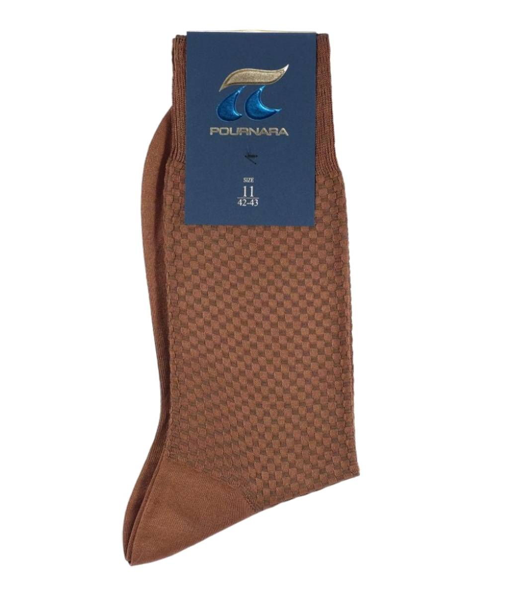 Ανδρική βαμβακερή κάλτσα πικέ Πουρνάρας Ταμπά κωδ. 162 P162 Ταμπά