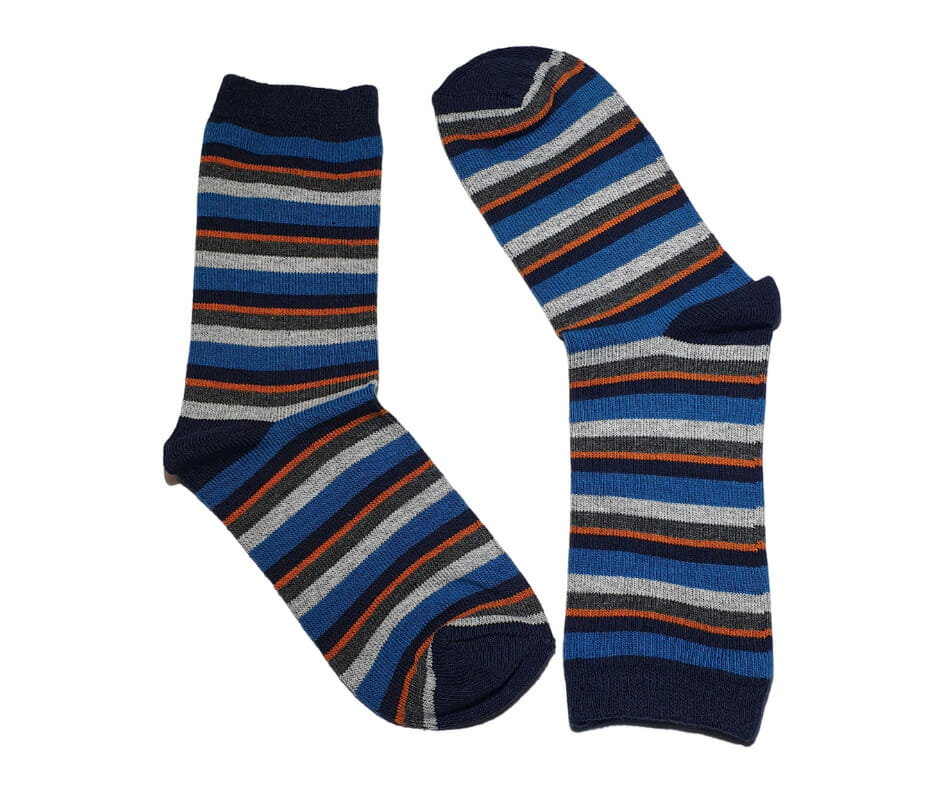 Βαμβακερή κάλτσα για αγόρι με ριγέ σχέδιο COOL BOYS Σχέδιο 2-1