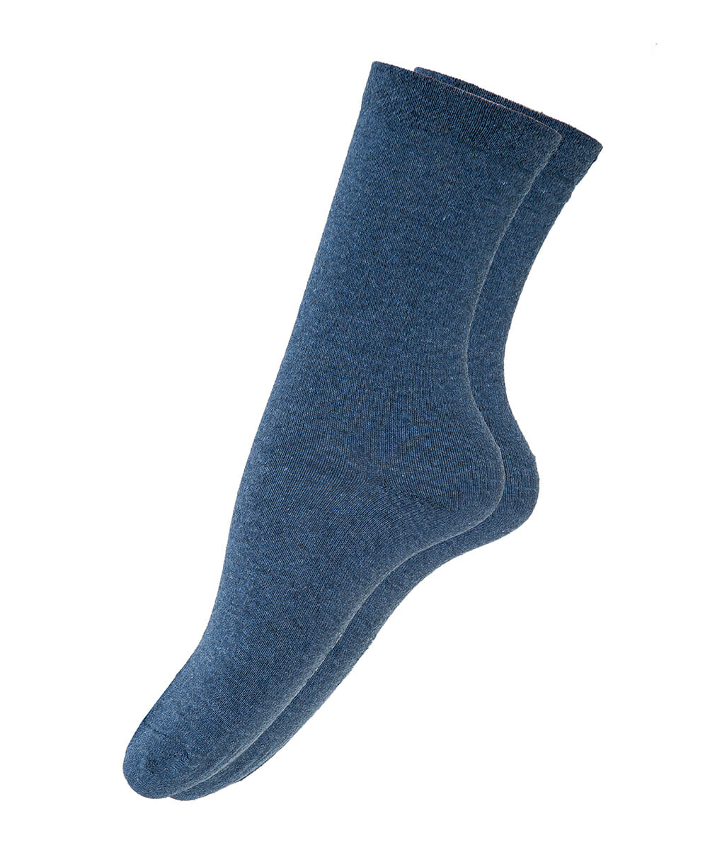Γυναικεία κάλτσα μόνοχρωμη μπλε ραφ 4288 Μπλε Ραφ